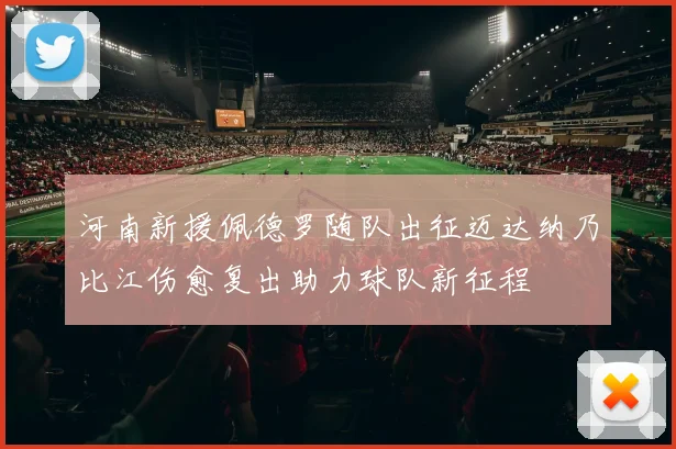 河南新援佩德罗随队出征迈达纳乃比江伤愈复出助力球队新征程